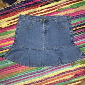 jean skirt